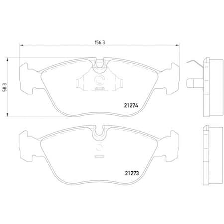 Pagid Brakes Disc Brake Pad, 355007721 355007721
